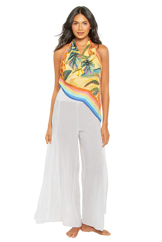 RAINBOW SUMMER MIXED SCARVES MULTICOLOR Rainbow Summer Halter Top