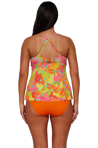 CITRUS GROVE SANDBAR RIB Tori Tankini Top