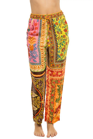 MIXED SCARVES MULTICOLOR Mixed Scarves Pants
