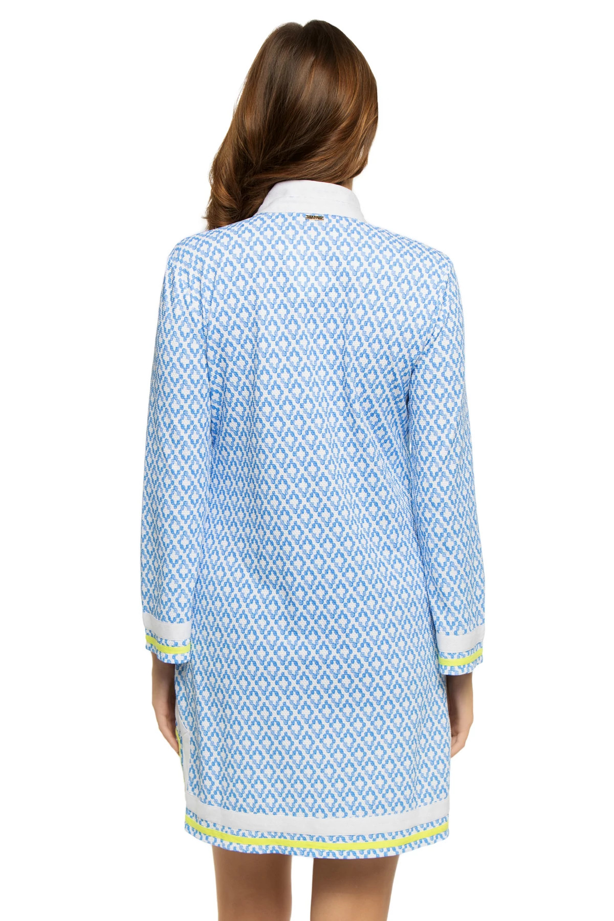 BLUE Pique Long Sleeve Tunic image number 2