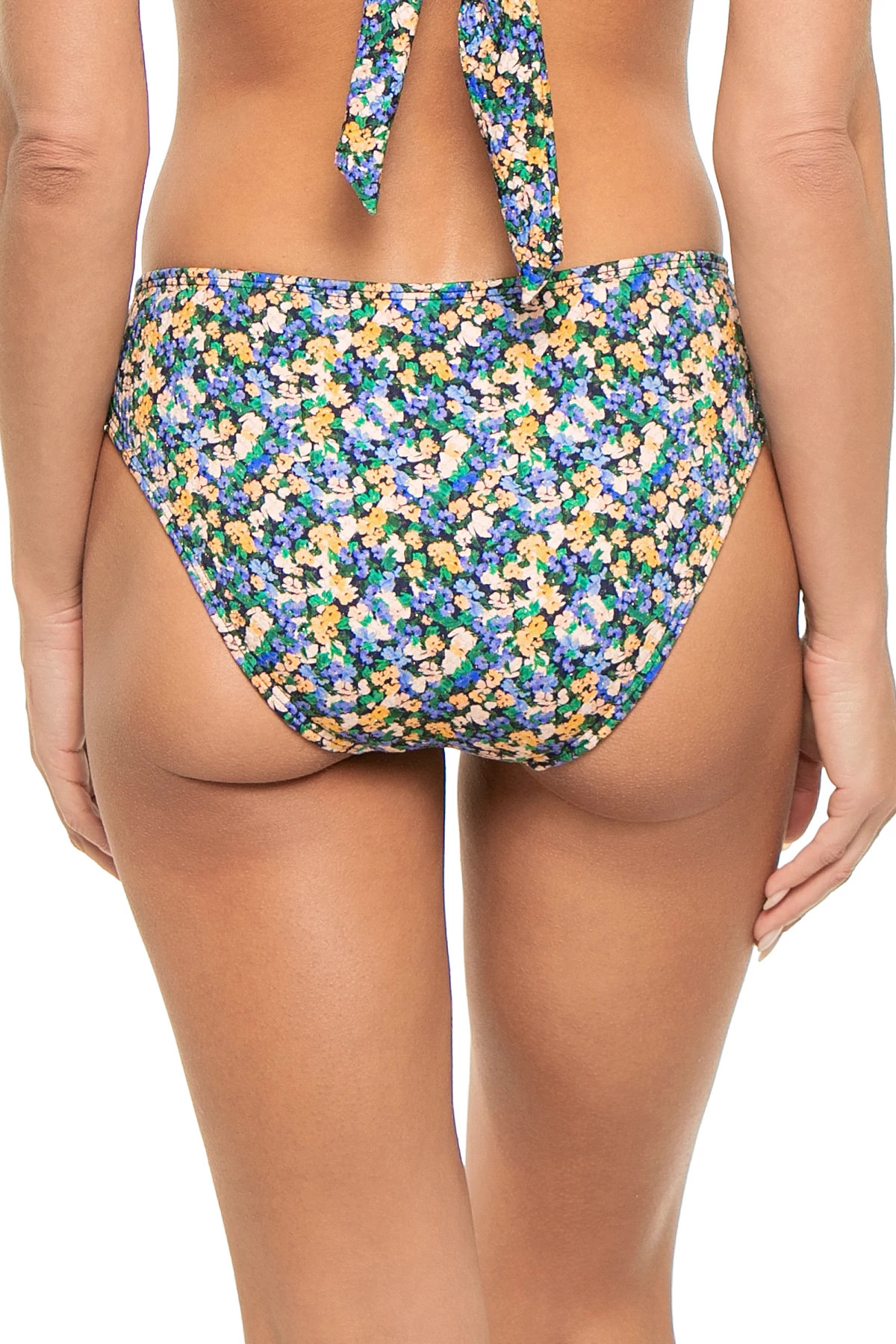 MULTI Metallic Floral Bikini Bottom image number 2