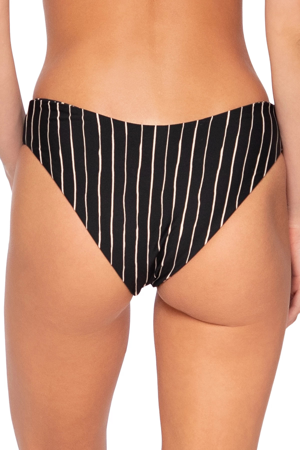 BLACK SAND Parker Reversible High Leg Bikini Bottom image number 3