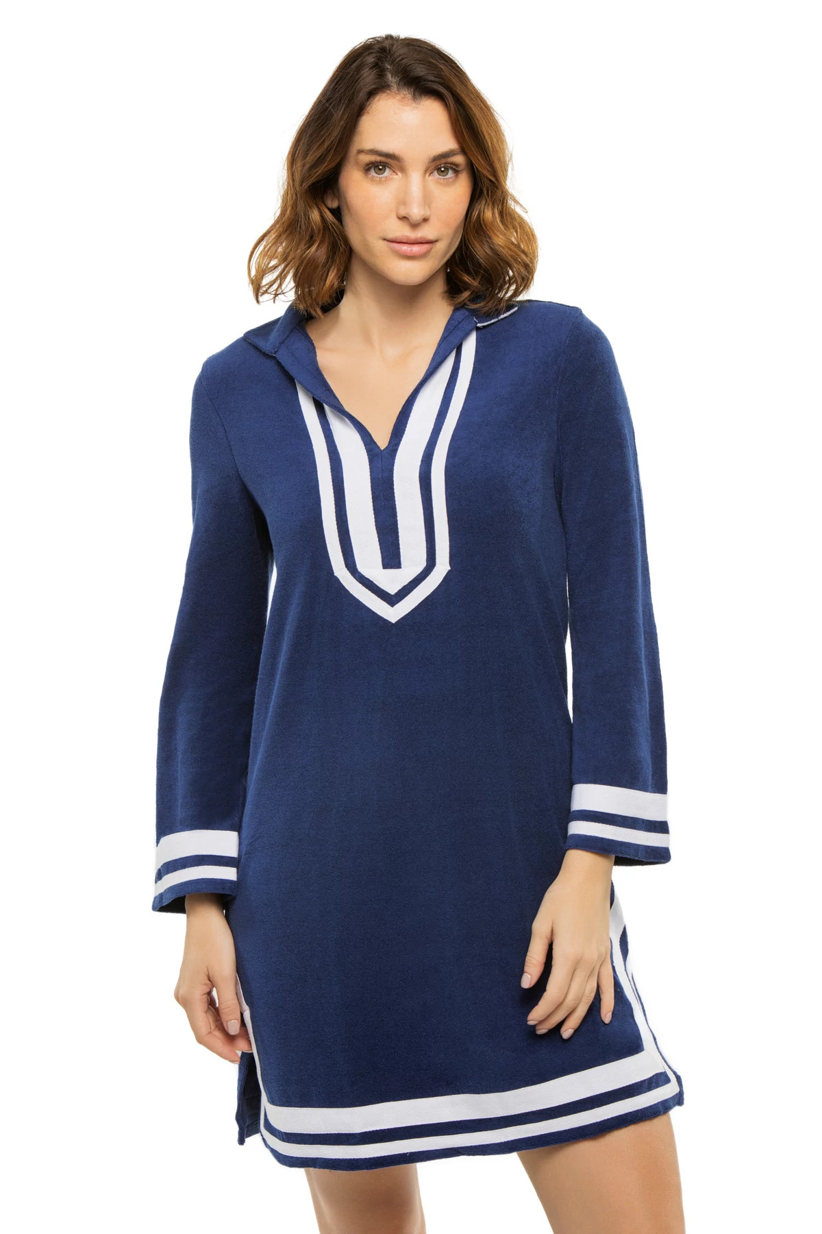 NAVY Terry Long Sleeve Tunic image number 3