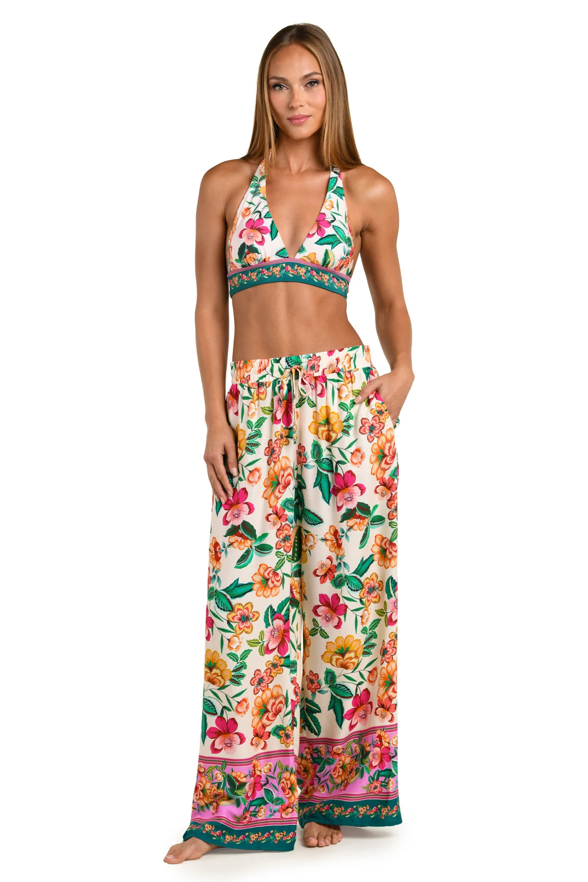 MULTI Zen Garden Beach Pants image number 3