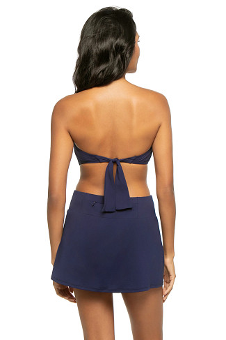 MARE NAVY Shirred Bandeau Bikini Top