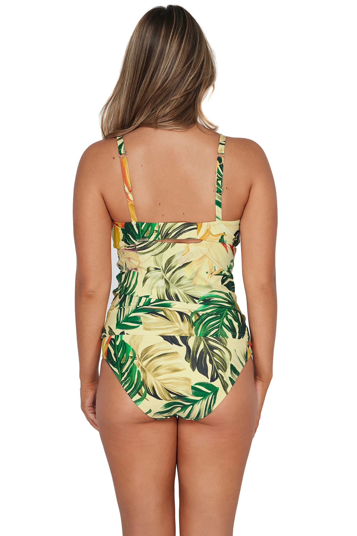 AMBER OASIS Zuri V-Wire Tankini Top (D+ Cup) image number 3