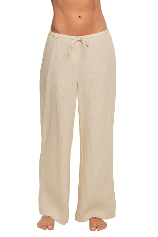 SAND Dana Wide Leg Linen Pants