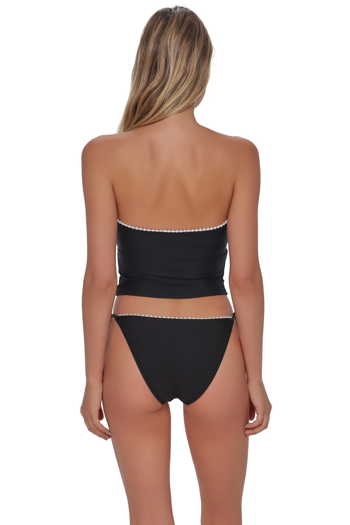 BLACK Pom Pom Dolly Crop Top image number 3