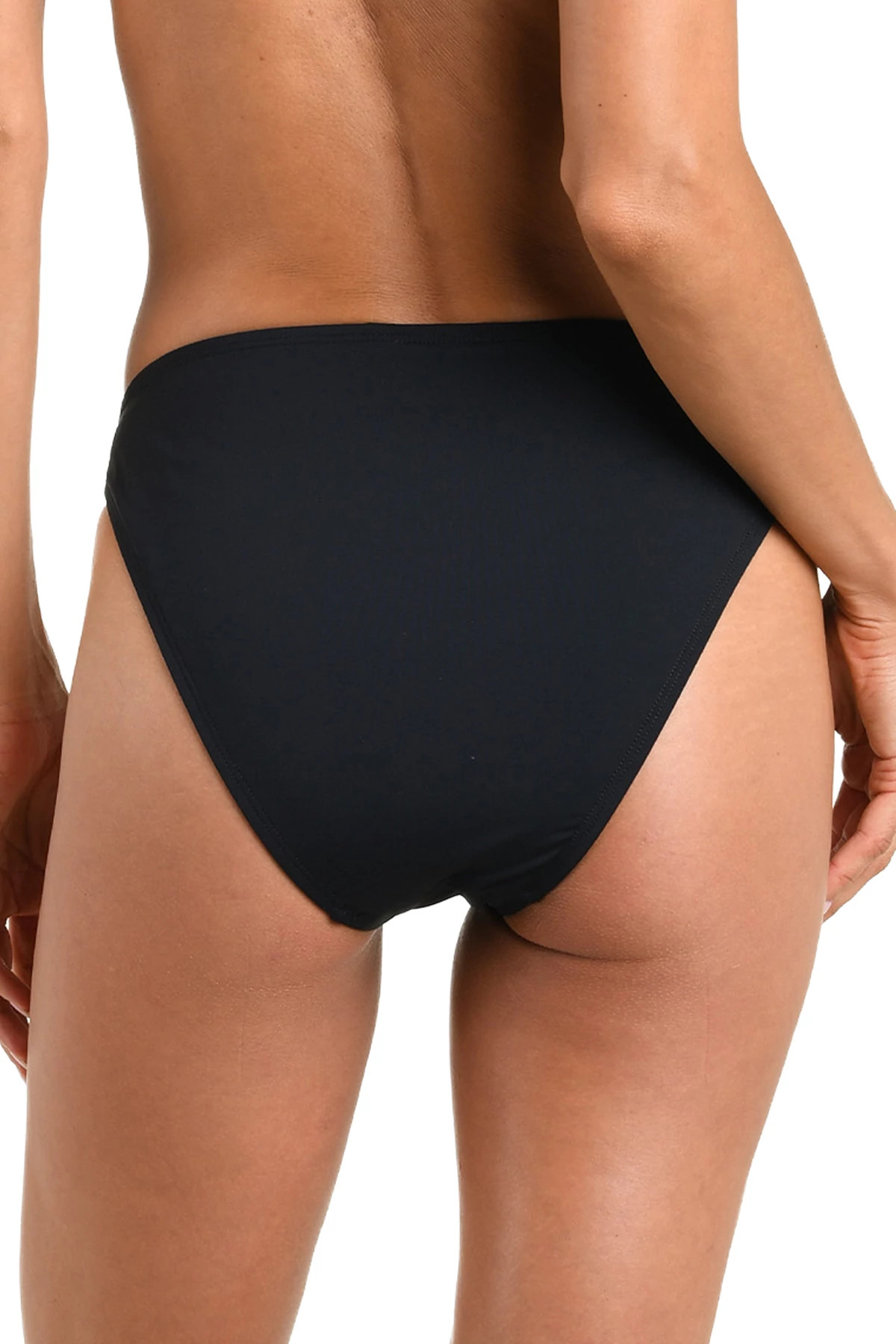 BLACK Chain Link Hipster Bikini Bottom image number 2