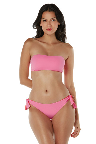 PINK/CORAL Coral Bandeau Bikini Top