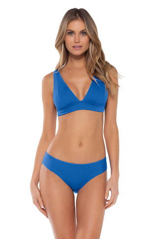 BLUE DAZZLE Camila Banded Triangle Bikini Top