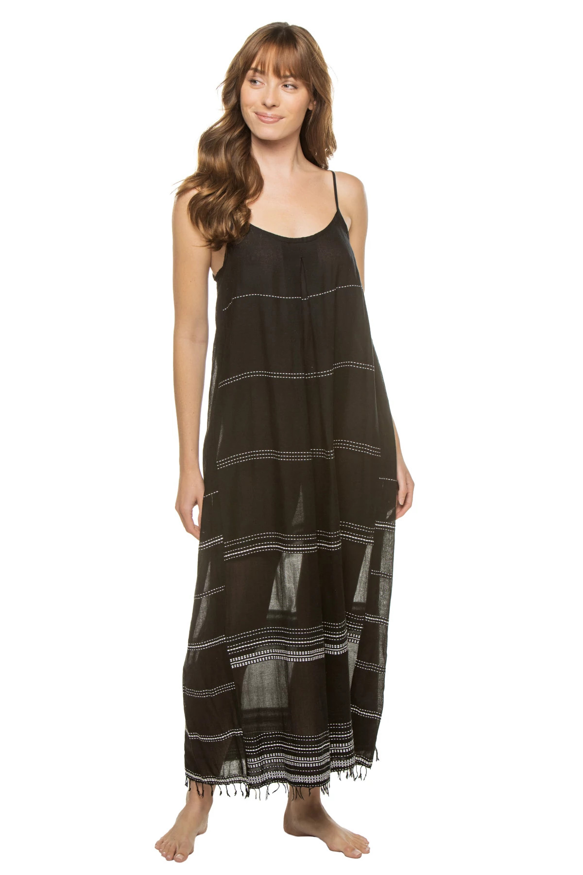 BLACK Leliti Slip Maxi Dress image number 1