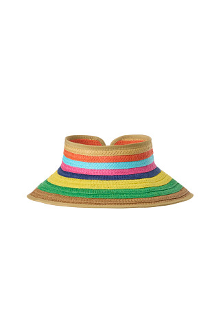 BRIGHTS Paper Braid Roll Up Visor