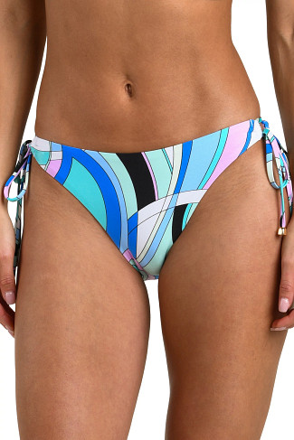 SEAFOAM Tie Side Swirl Hipster Bikini Bottom