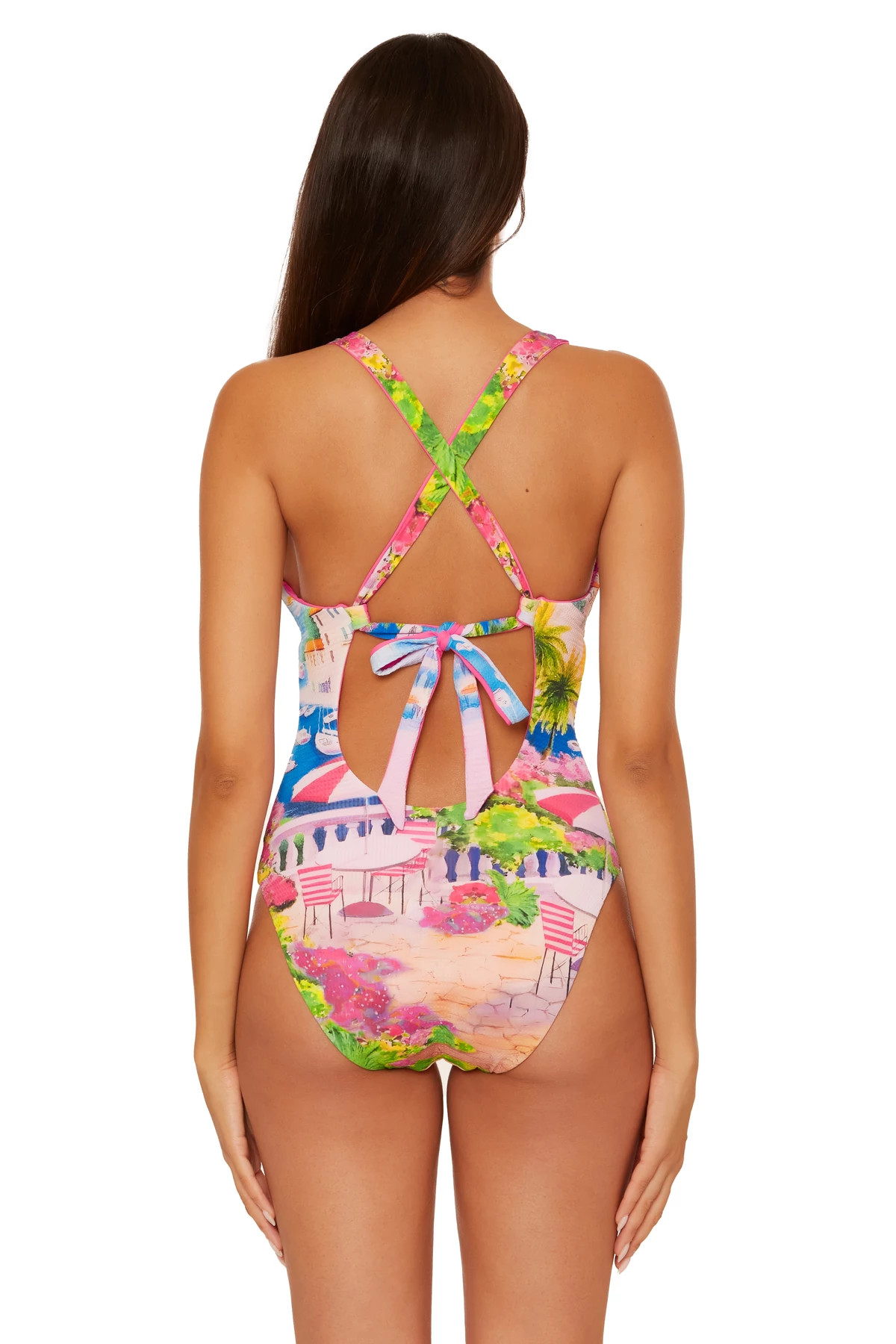 MULTI Elliana Reversible One Piece Swimsuit image number 3