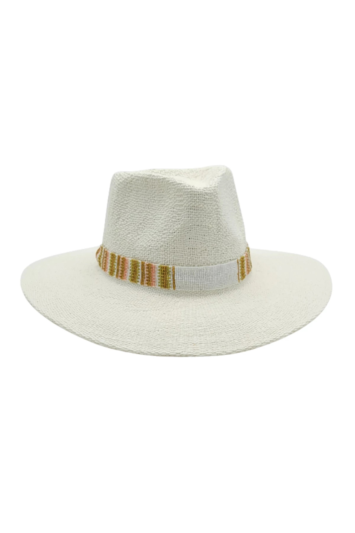 WHITE Kaylee Panama Hat image number 1