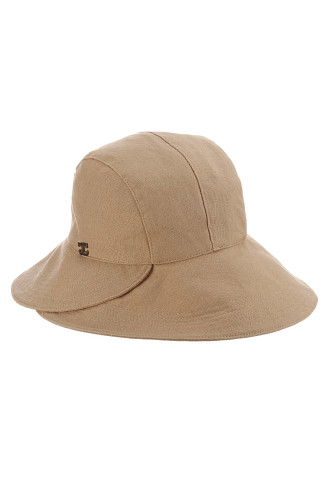 TAUPE Taupe Cotton Split Brim Sun Hat