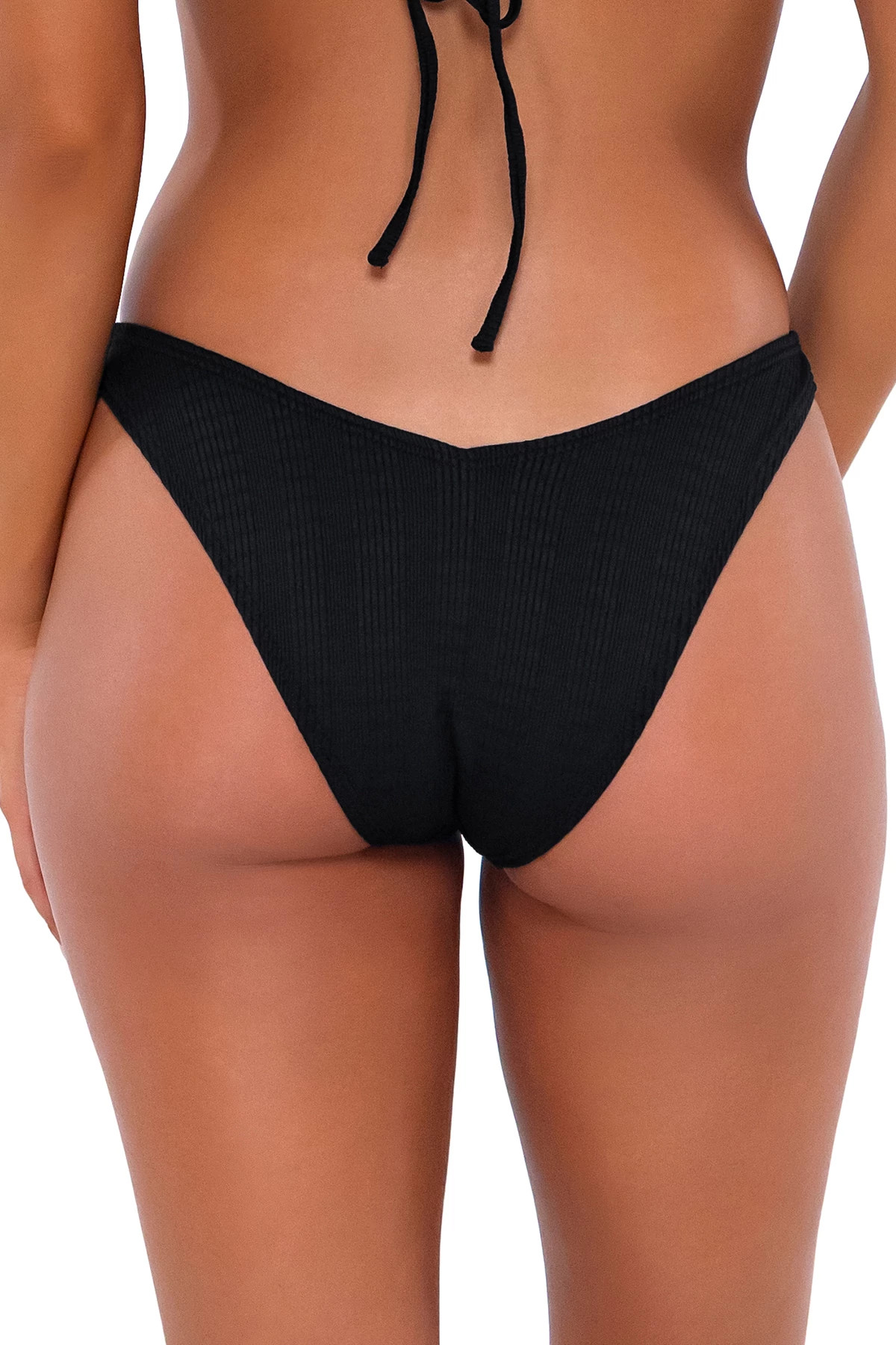 BLACK Nevaeh Brazilian Bikini Bottom image number 2