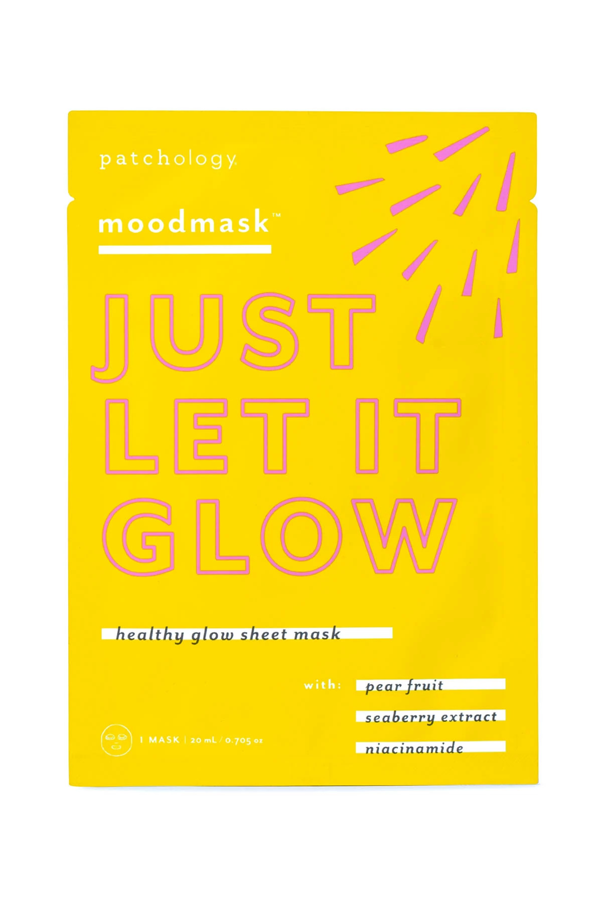 YELLOW Just Let It Glow Skin Sheet Mask image number 1