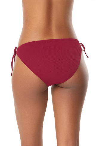 MERLOT CORA Tortoise Ring Hipster Tie Side Bikini Bottom