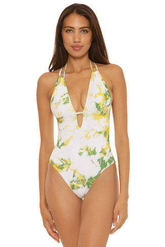 MULTI Maillot Multi Way Plunge One Piece Swimsuit