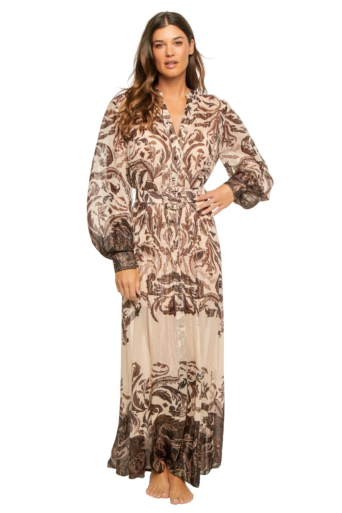 EGGSHELL Long Sleeve Maxi Dress image number 1