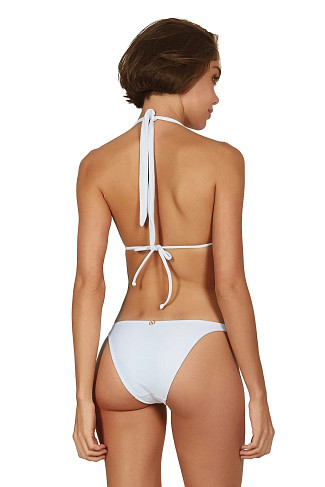 WHITE Paula Sliding Triangle Bikini Top