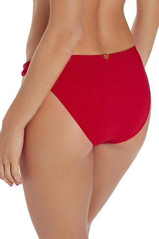 AMBRA RED Seamless Hipster Bikini Bottom