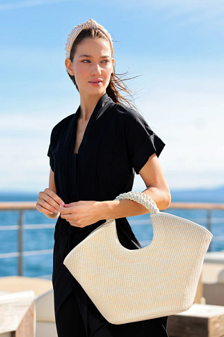 IVORY Clara Top Handle Bag