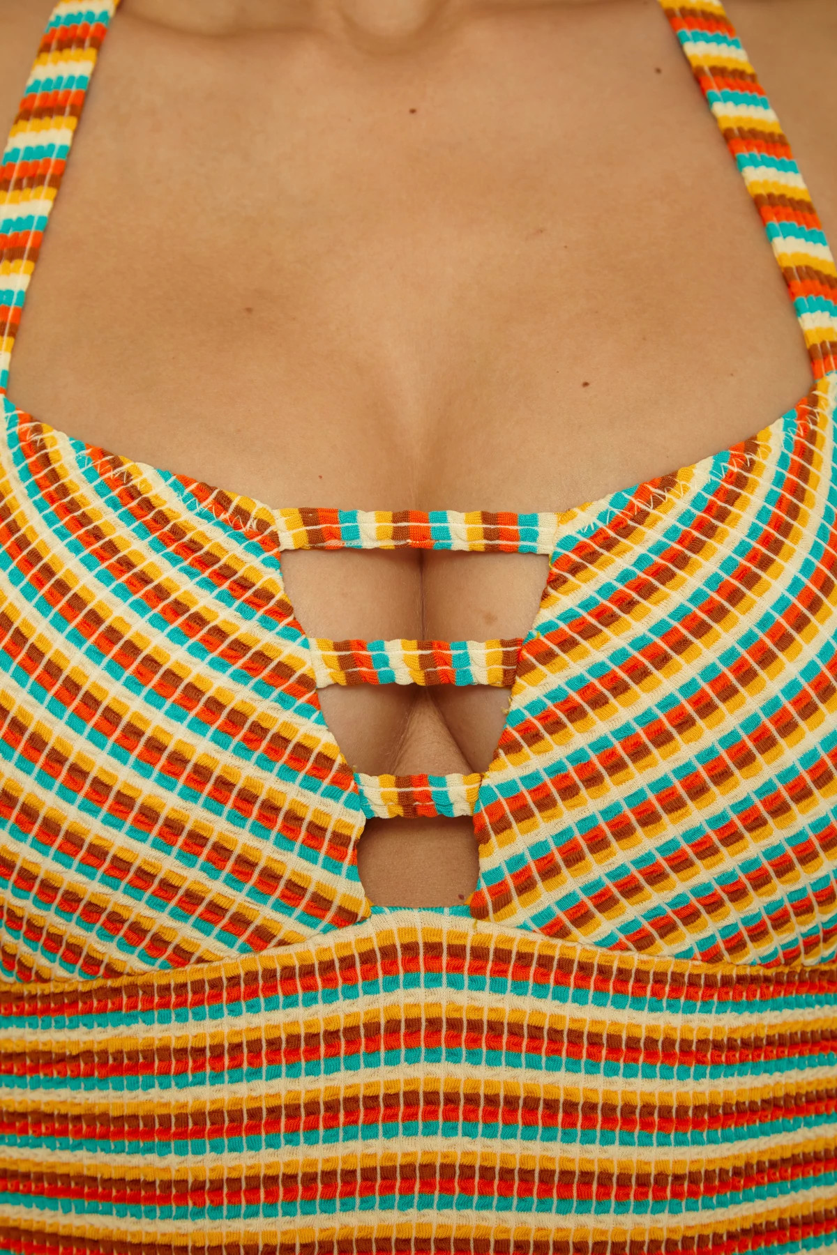 MULTI Ocean Wave One Piece Swimsuit  image number 5