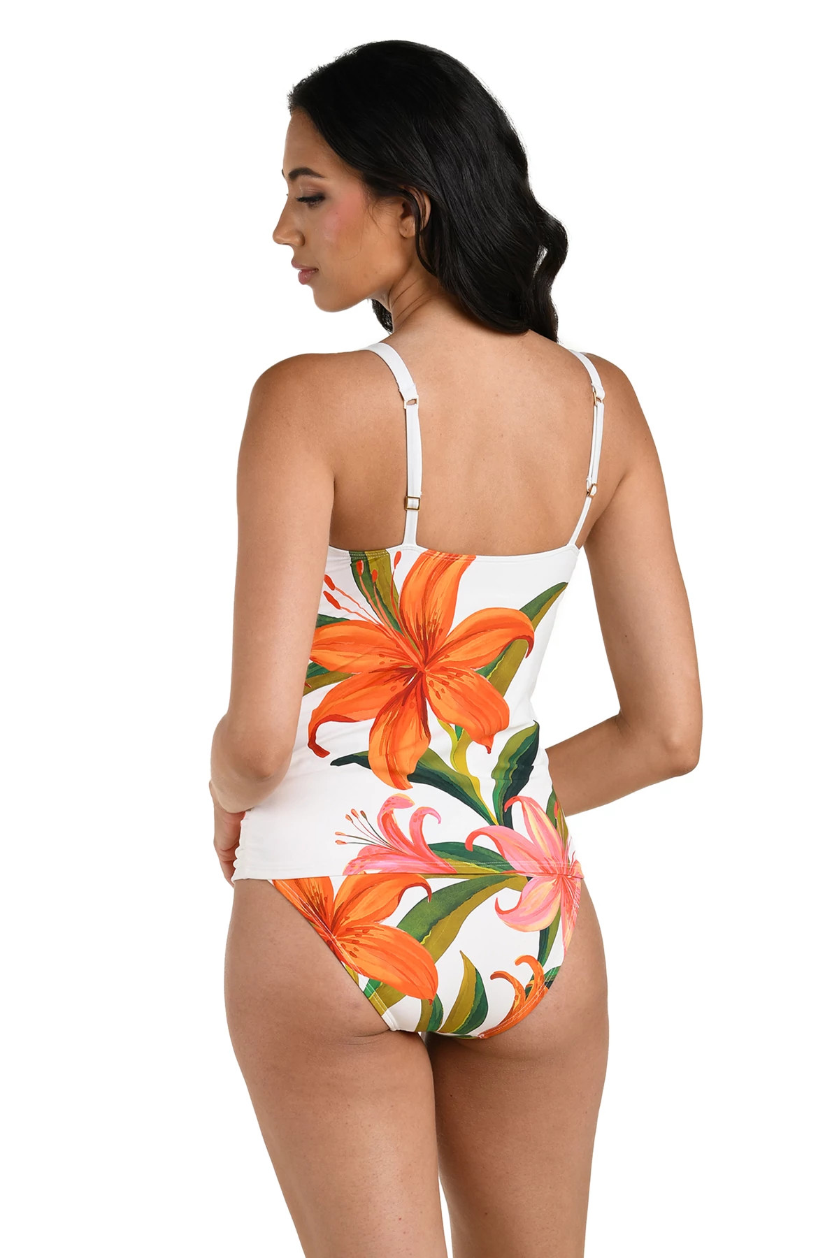 MULTI Tie Front Tankini Top image number 2