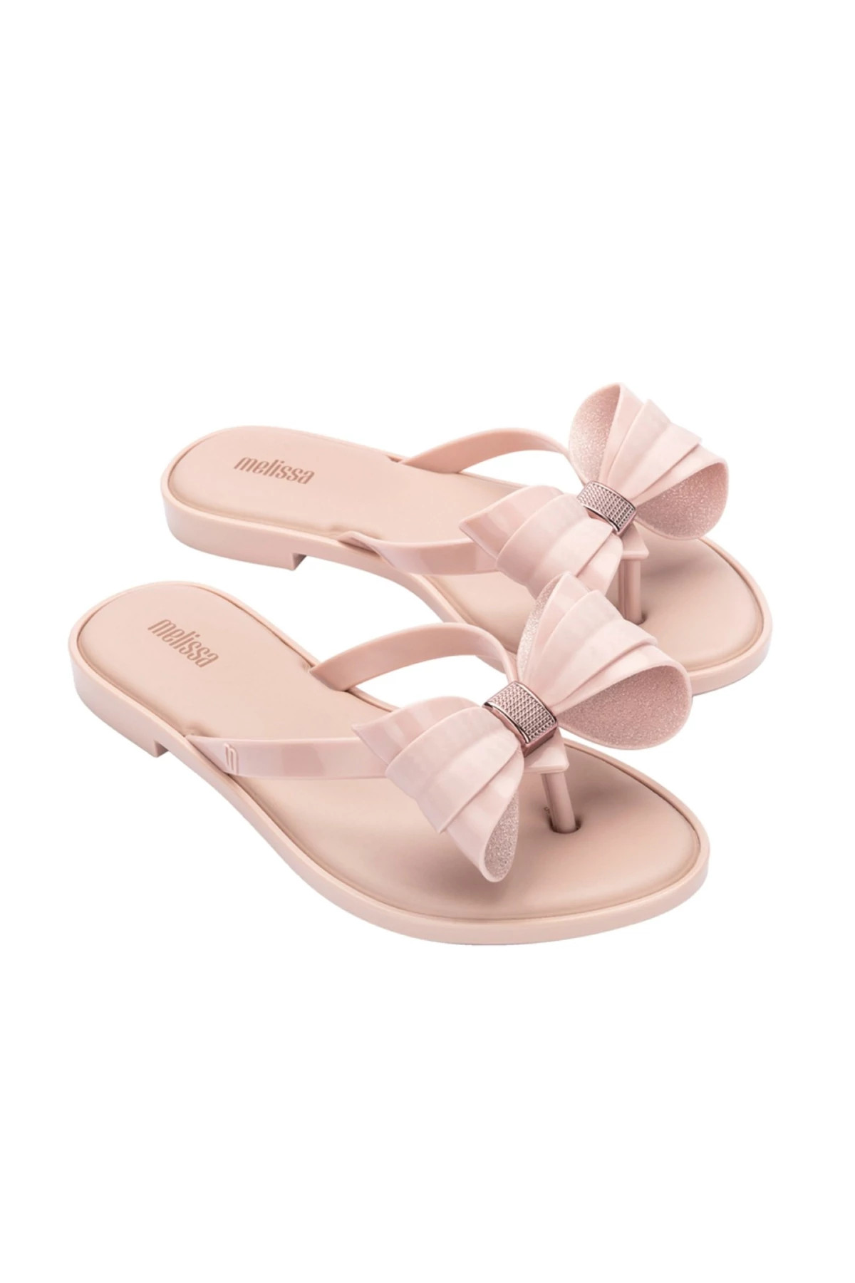 PINK/GLITTER PINK Slim Flip Flops image number 2