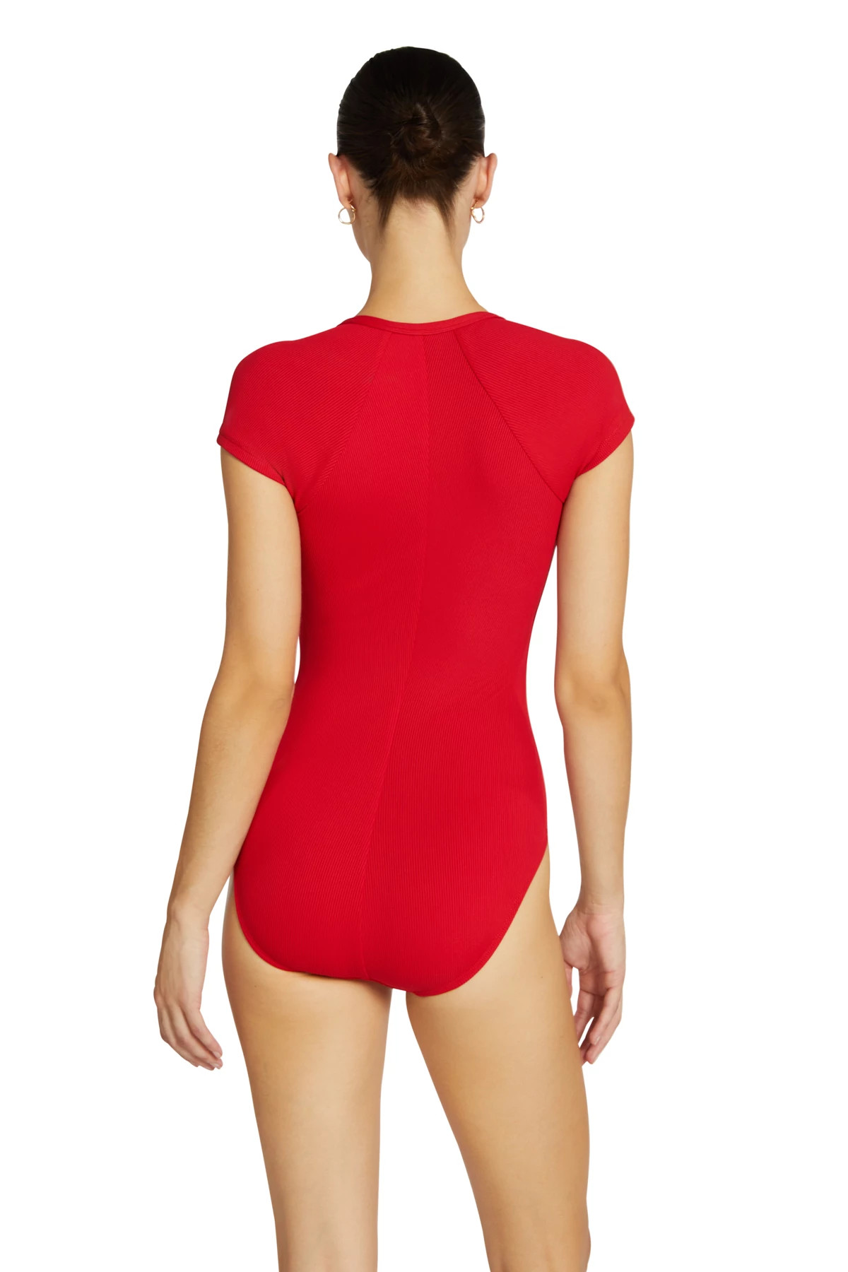 RHUBARB Amy Ribbed Raglan One Piece Swimsuit image number 2