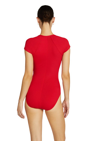 RHUBARB Amy Ribbed Raglan One Piece Swimsuit