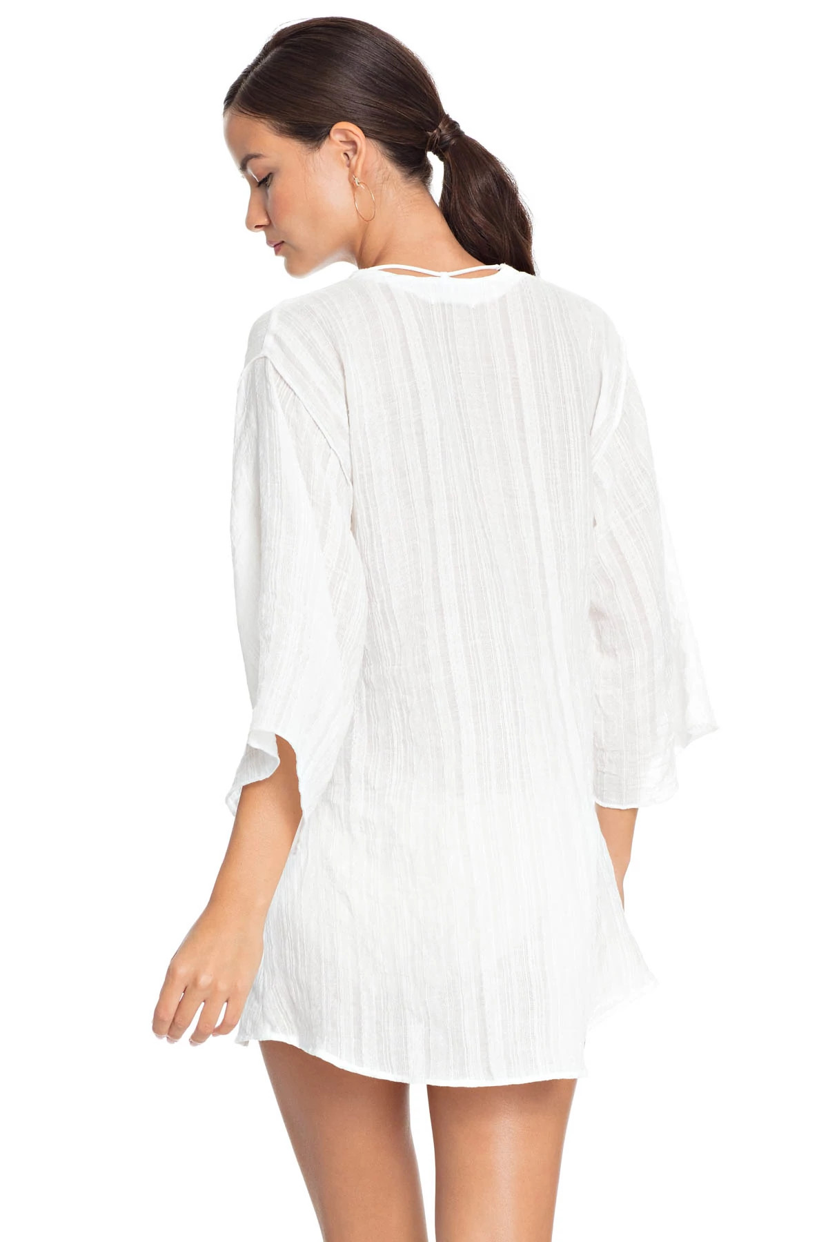 WHITE Lace-Up Cover Tunic image number 2