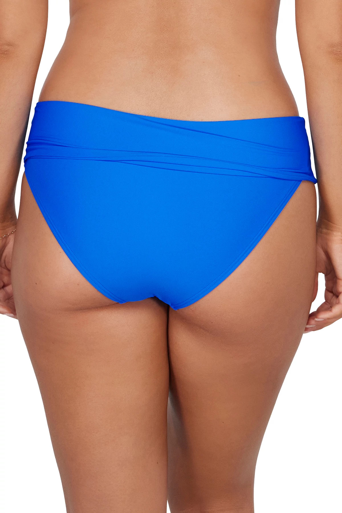 ELECTRIC BLUE Capri High Waist Bikini Bottom image number 3