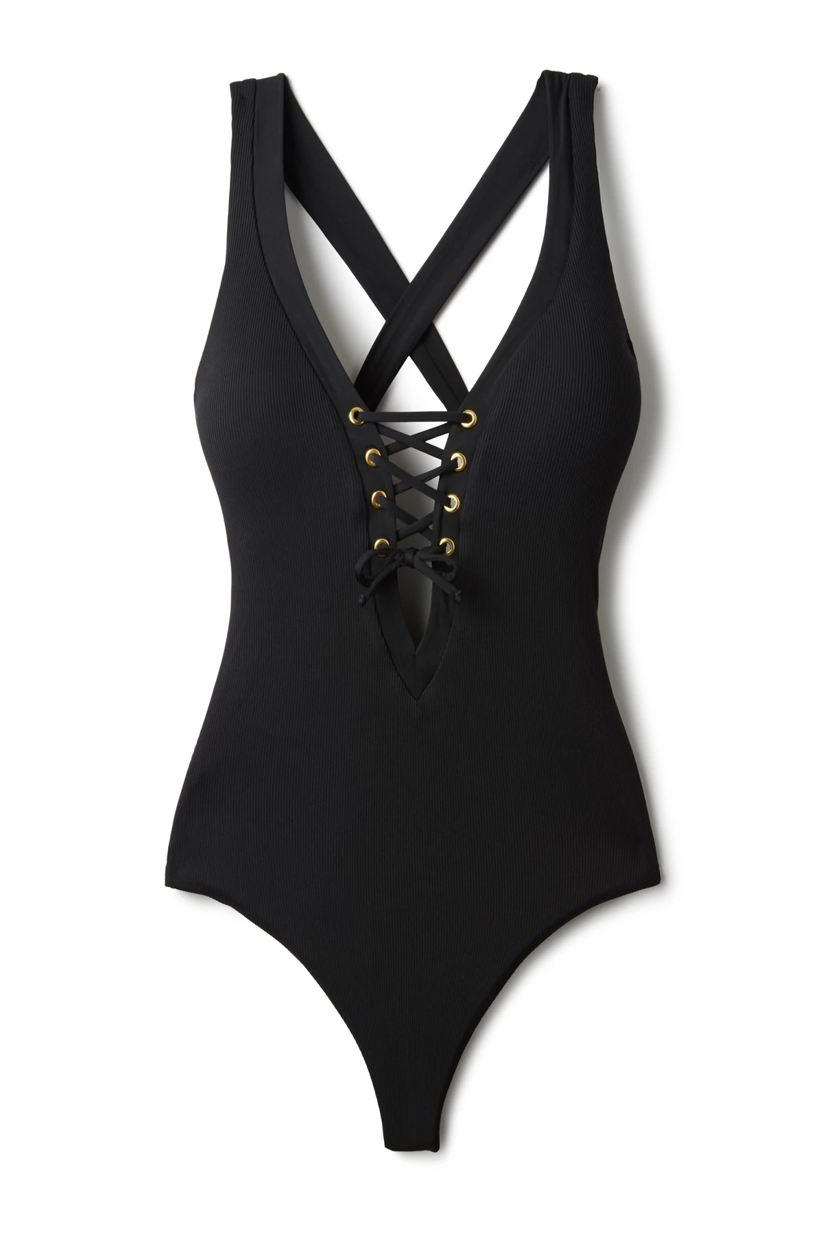 BLACK Gia Plunge One Piece Swimsuit image number 4