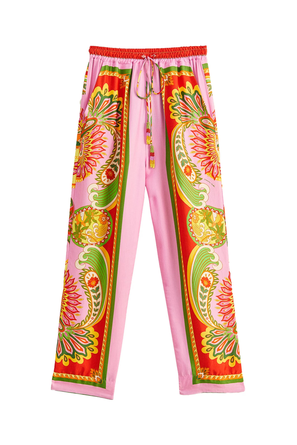 MULTI Beach Toucans Scarf Pants image number 4