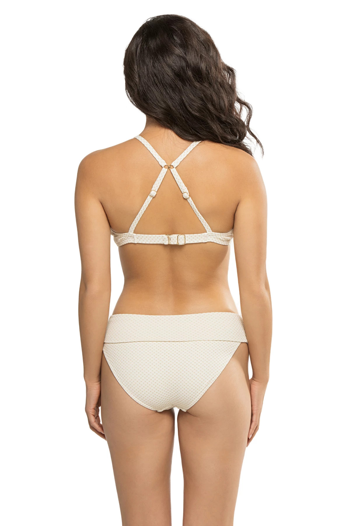WHITE SAND Jules Textured Bralette Bikini Top image number 3