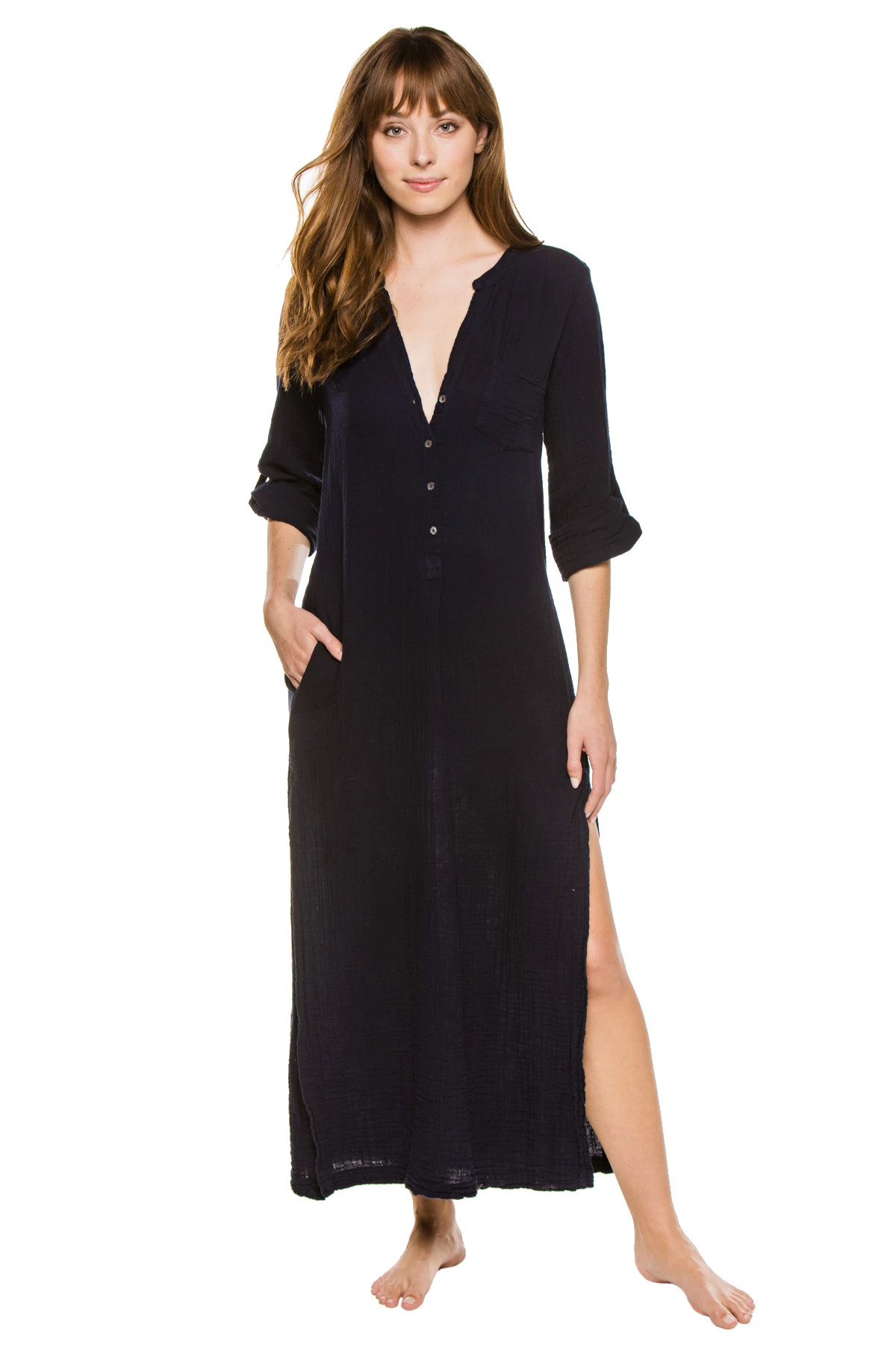 NAVY Long Tracey Maxi Dress image number 1