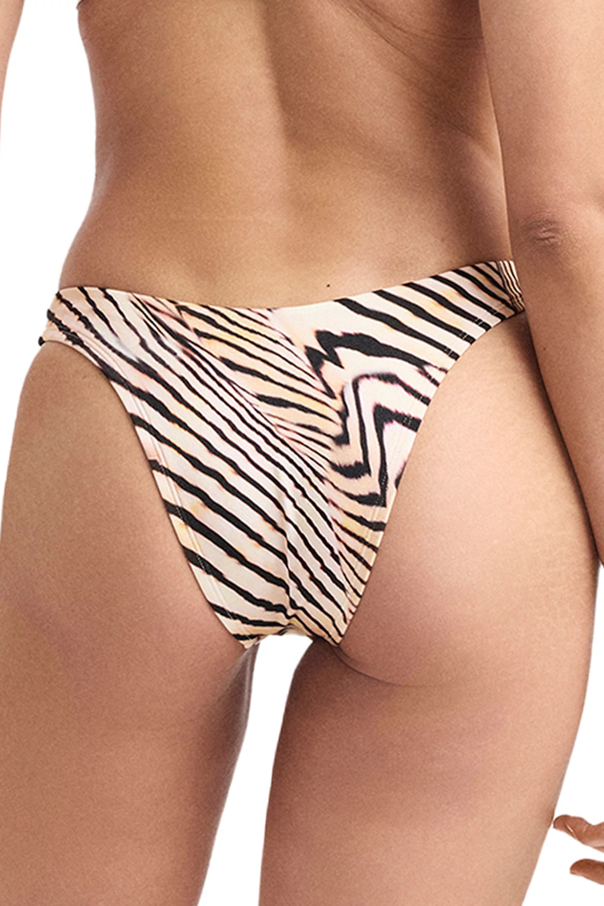 SHELL STRIPE Cali Brazilian Bikini Bottom image number 2