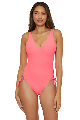 CORAL REEF Sophie Over The Shoulder One Piece Swimsuit