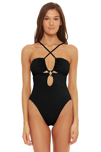 BLACK Multi-Way Maillot One Piece Swimsuit