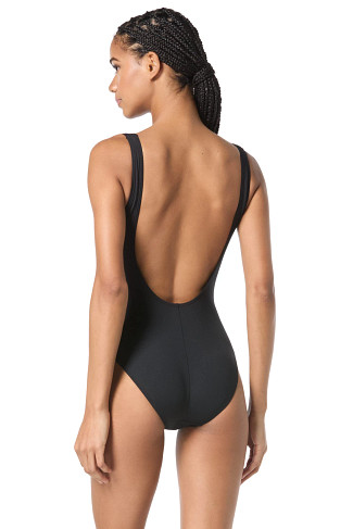 BLACK Studded One Piece Swimsuit