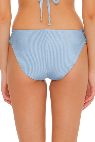 CHAMBRAY Maui Ribbed Tab Side Hipster Bikini Bottom