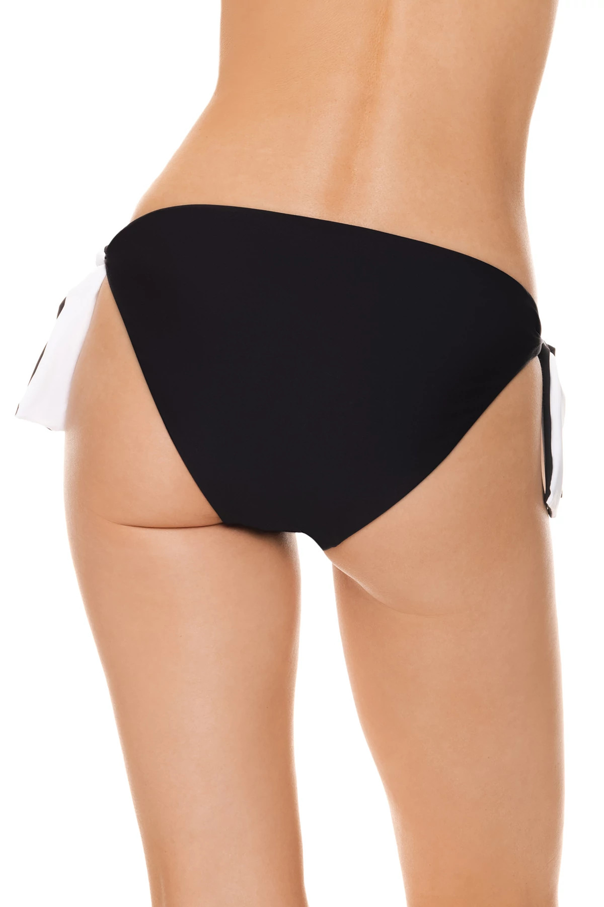BLACK/WHITE Reversible Hipster Bikini Bottom image number 3