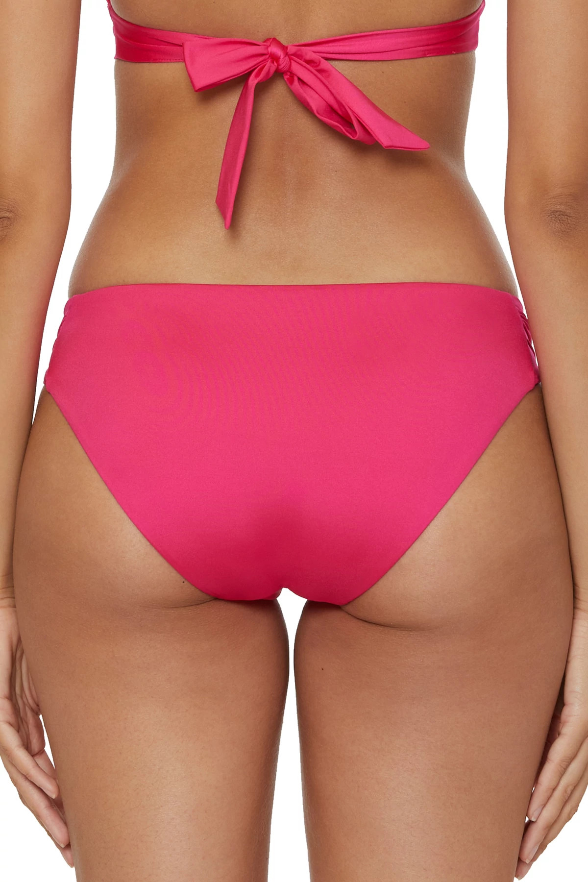 CANNES CORAL Tab Side Hipster Bikini Bottom image number 2