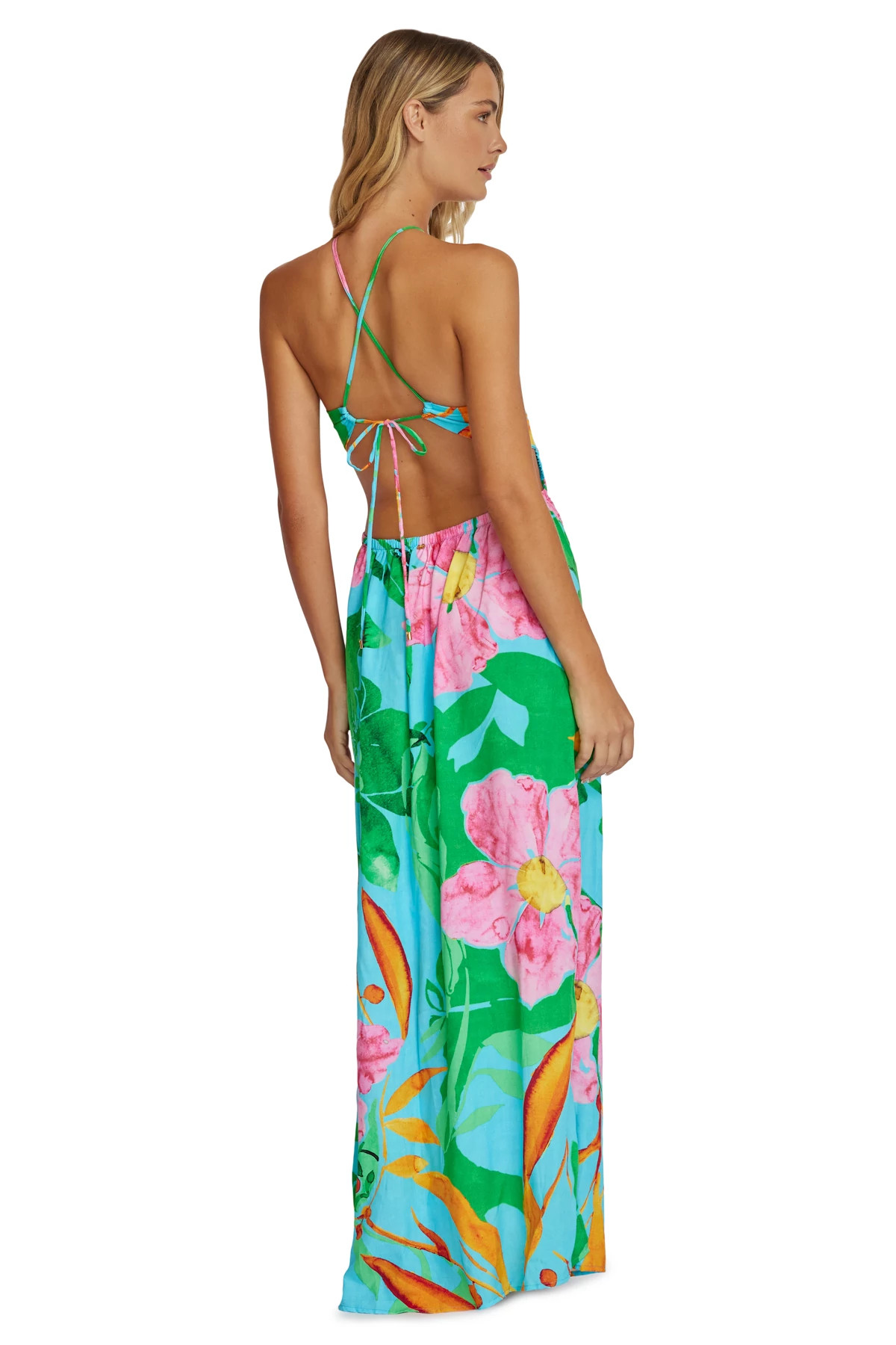 ZINNIA Serephina Halter Maxi Dress image number 2