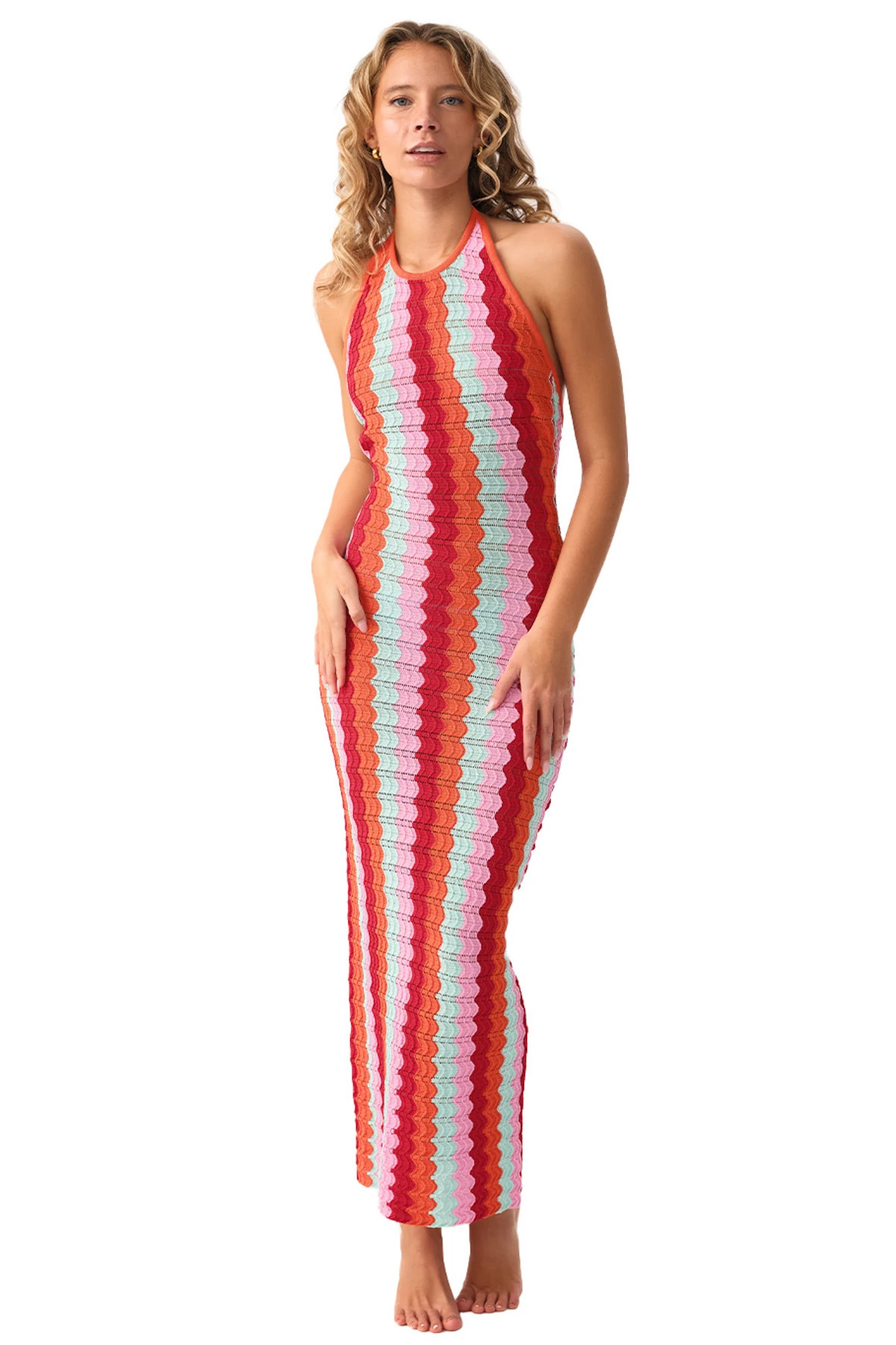 MILOS Aurelia Halter Maxi Dress image number 1