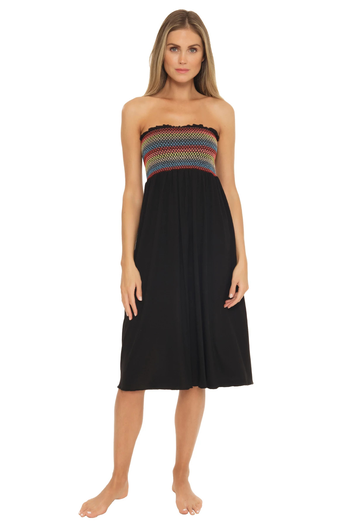 JET BLACK Smocked Convertible Dress/Skirt image number 3